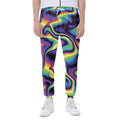 Psychedelic Wavy Print Joggers