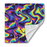 Psychedelic Wavy Print Silk Bandana