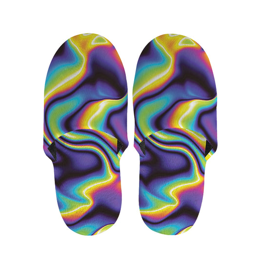 Psychedelic Wavy Print Slippers