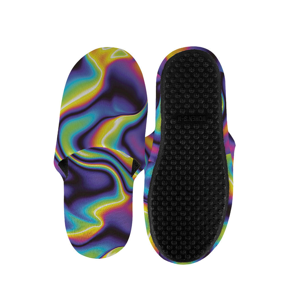 Psychedelic Wavy Print Slippers