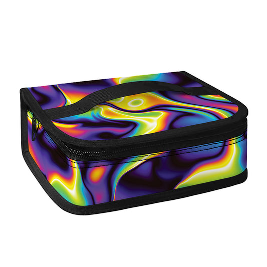 Psychedelic Wavy Print Small Lunch Bag