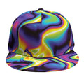 Psychedelic Wavy Print Snapback Cap