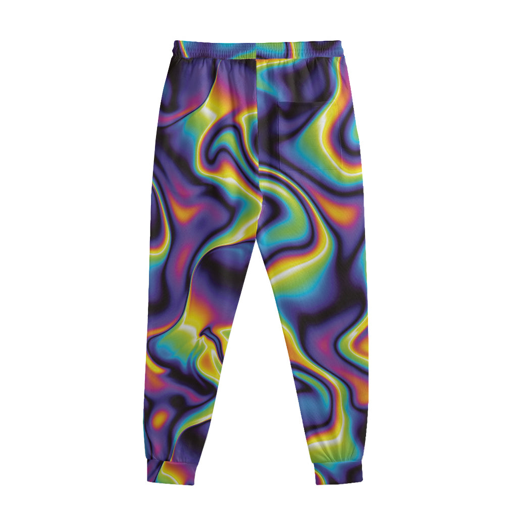 Psychedelic Wavy Print Sweatpants