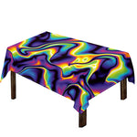 Psychedelic Wavy Print Tablecloth