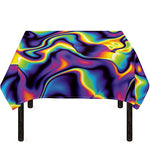 Psychedelic Wavy Print Tablecloth