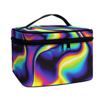 Psychedelic Wavy Print Travel Makeup Bag