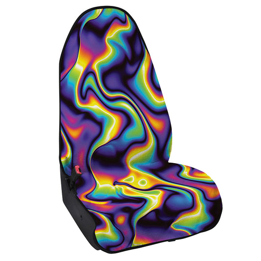 Psychedelic Wavy Print Waterproof Car Seat Cover
