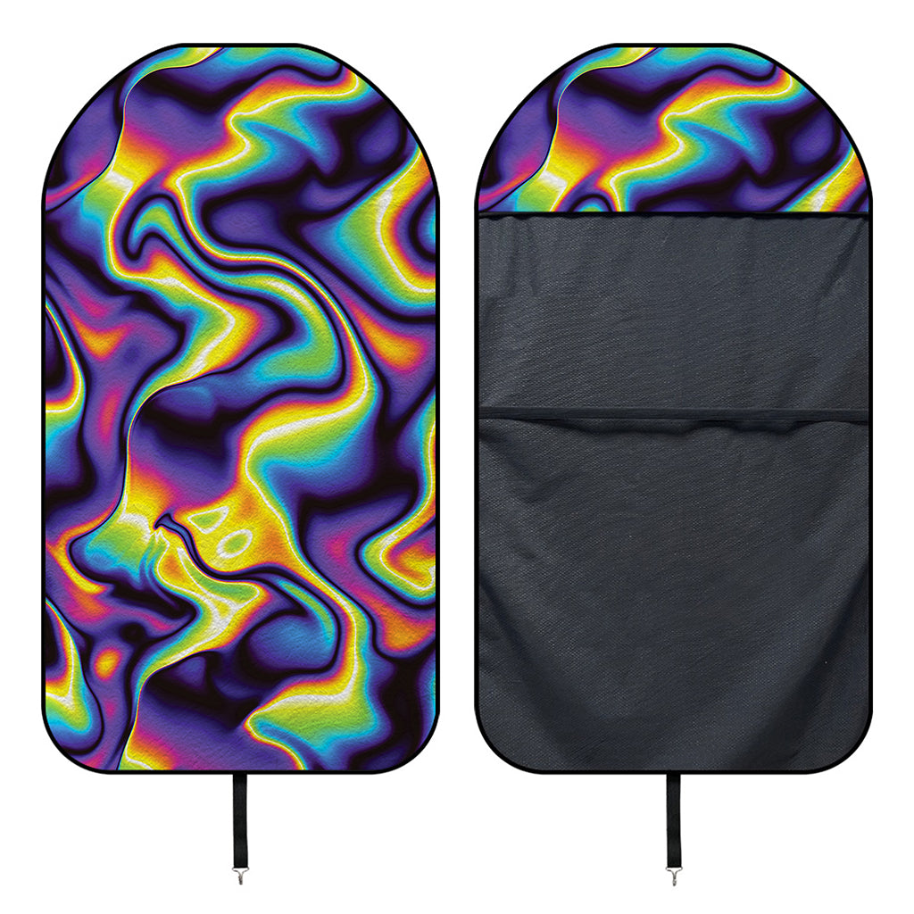 Psychedelic Wavy Print Waterproof Car Seat Cover