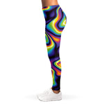 Psychedelic Wavy Print Women's Leggings