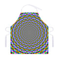 Psychedelic Web Optical Illusion Adjustable Apron