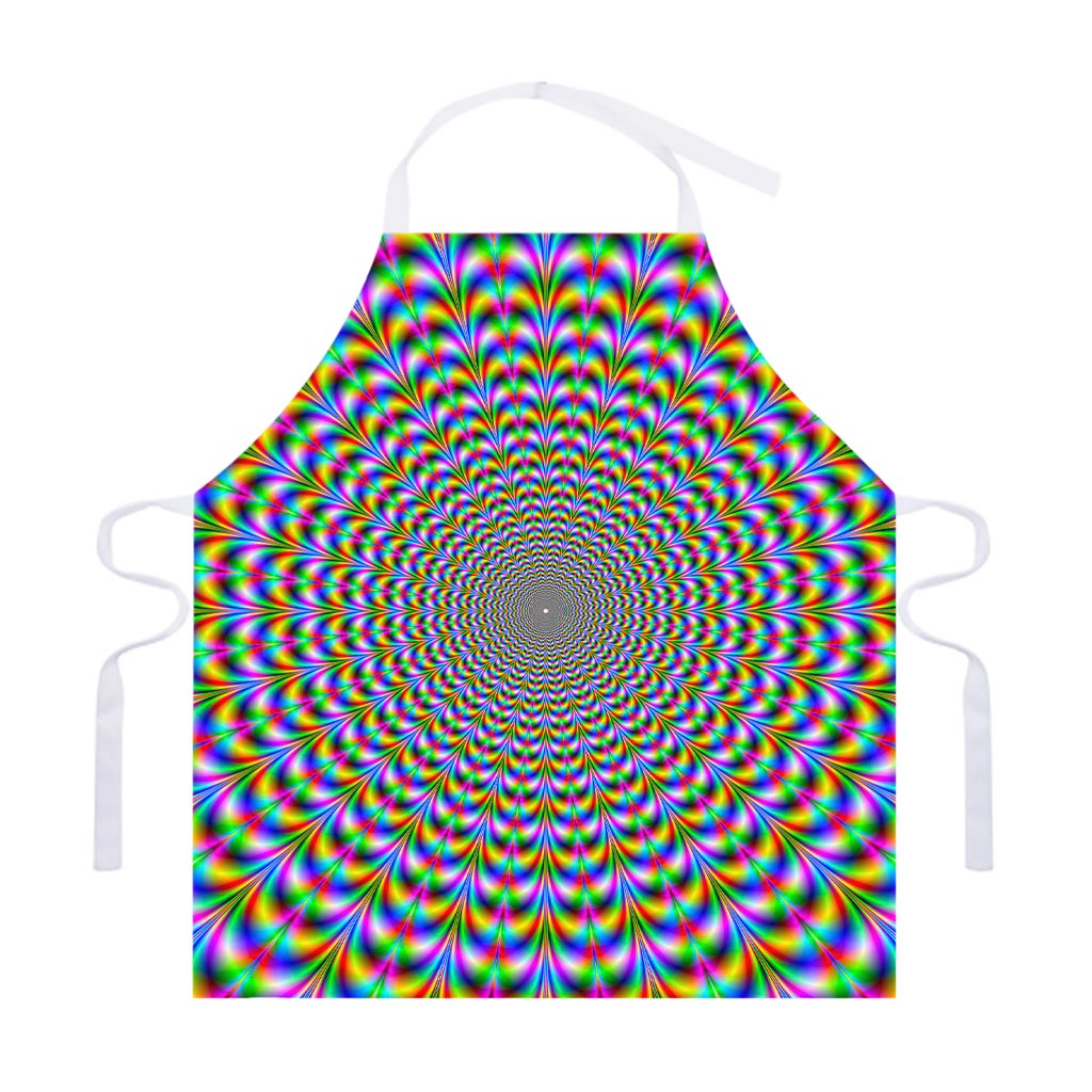 Psychedelic Web Optical Illusion Adjustable Apron