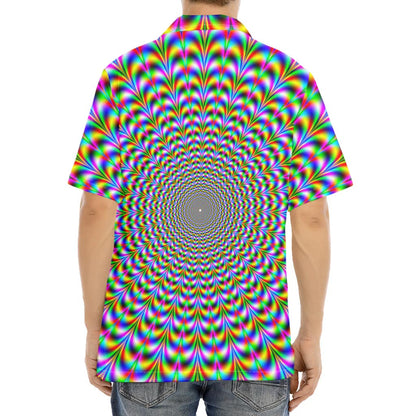 Psychedelic Web Optical Illusion Aloha Shirt
