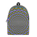 Psychedelic Web Optical Illusion School Backpack