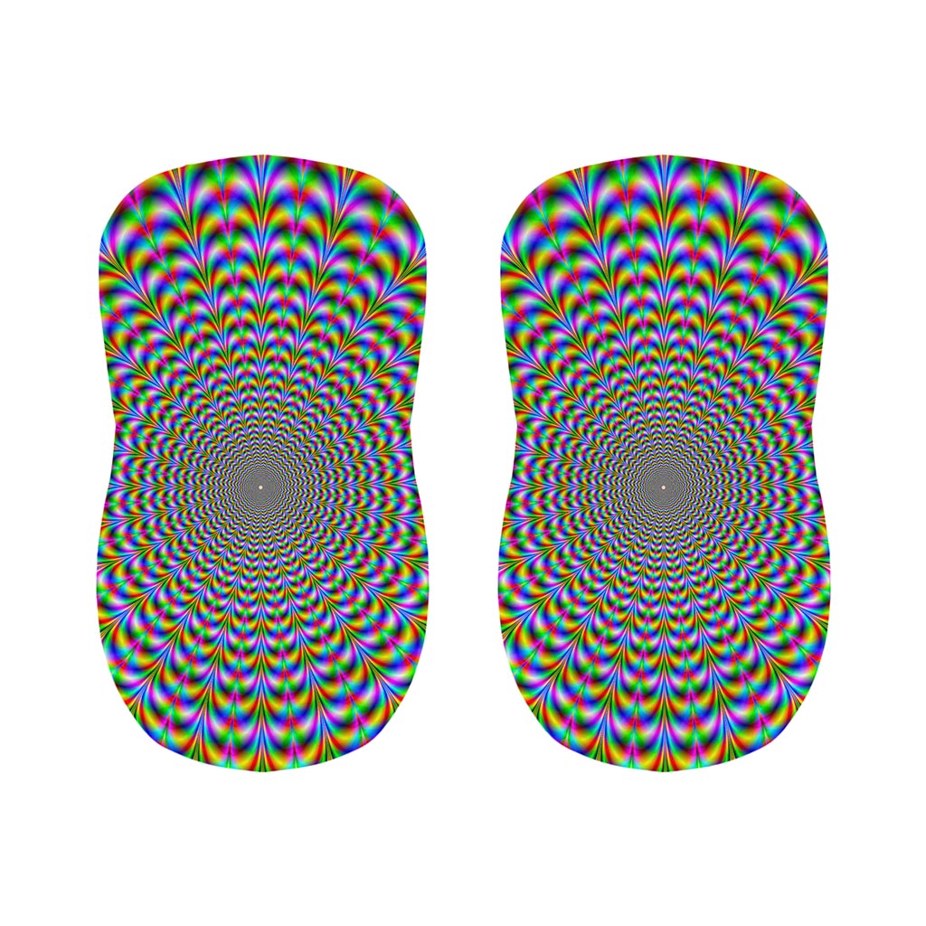 Psychedelic Web Optical Illusion Bar Stool Covers