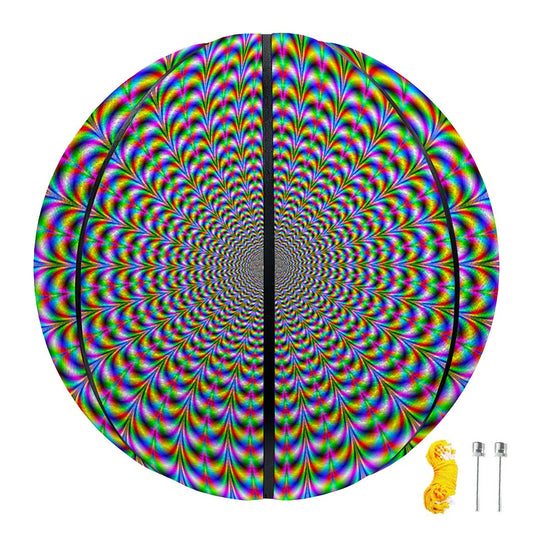 Psychedelic Web Optical Illusion Basketball