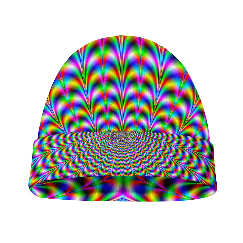 Psychedelic Web Optical Illusion Beanie