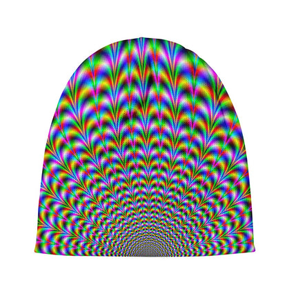 Psychedelic Web Optical Illusion Beanie