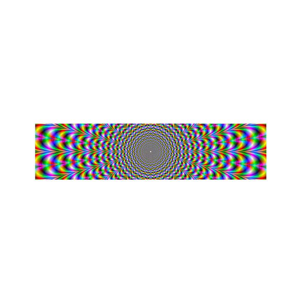 Psychedelic Web Optical Illusion Bed Runner