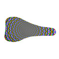 Psychedelic Web Optical Illusion Bicycle Seat Cover