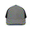 Psychedelic Web Optical Illusion Black Mesh Trucker Cap