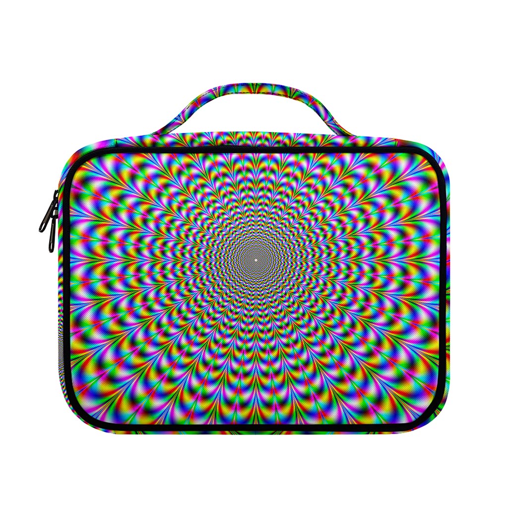 Psychedelic Web Optical Illusion Briefcase Bible Bag