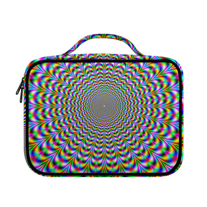 Psychedelic Web Optical Illusion Briefcase Bible Bag