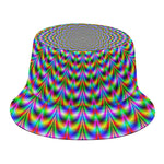 Psychedelic Web Optical Illusion Bucket Hat