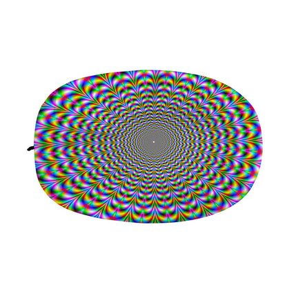 Psychedelic Web Optical Illusion Car Side Mirror Covers