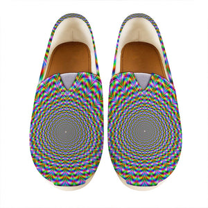 Psychedelic Web Optical Illusion Casual Shoes