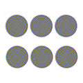 Psychedelic Web Optical Illusion Coaster Set