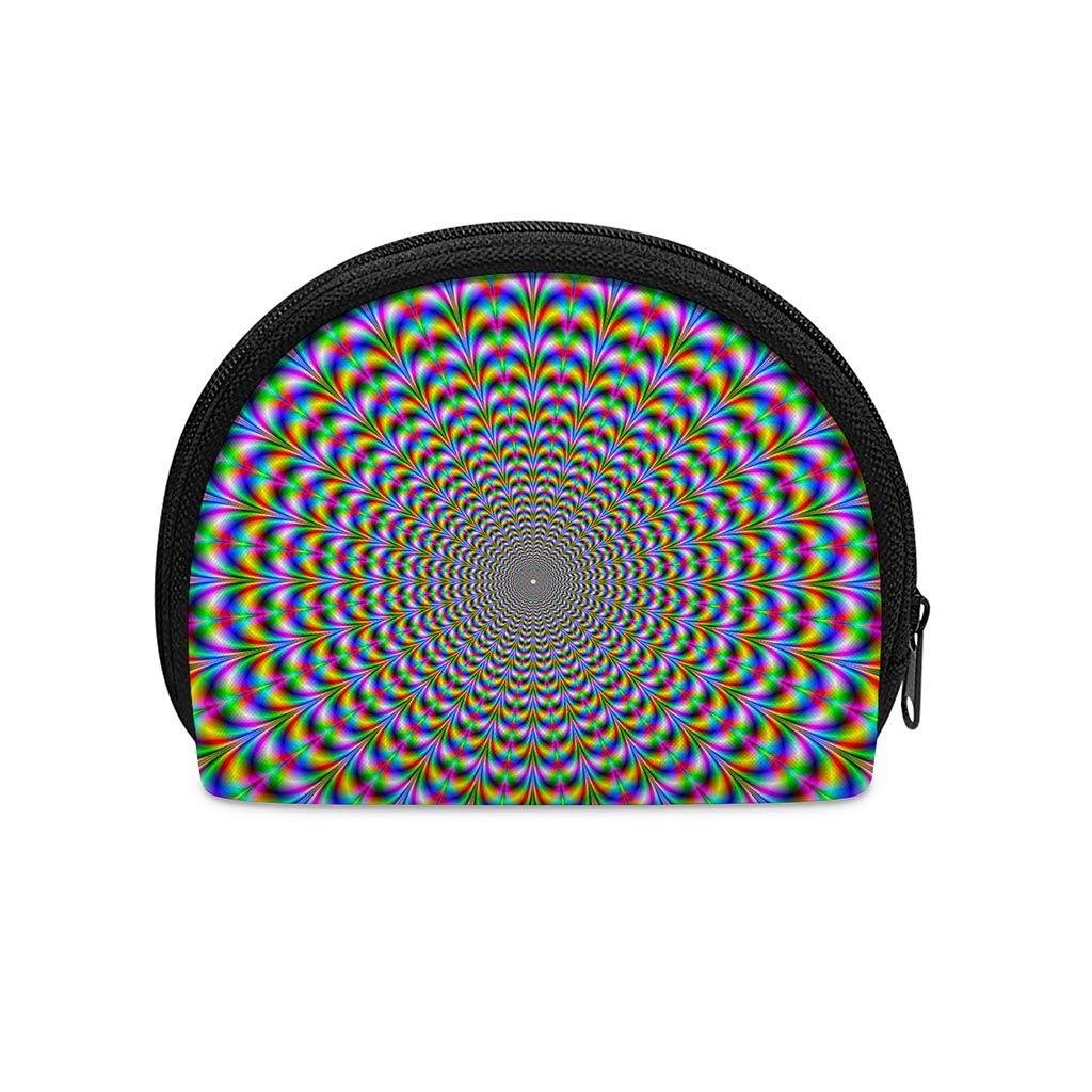 Psychedelic Web Optical Illusion Coin Purse
