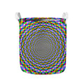 Psychedelic Web Optical Illusion Collapsible Laundry Basket