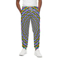 Psychedelic Web Optical Illusion Cotton Sweatpants