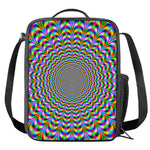 Psychedelic Web Optical Illusion Crossbody Lunch Bag
