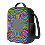 Psychedelic Web Optical Illusion Crossbody Lunch Bag