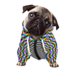 Psychedelic Web Optical Illusion Dog Zip Up Hoodie