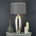 Psychedelic Web Optical Illusion Drum Lamp Shade