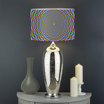 Psychedelic Web Optical Illusion Drum Lamp Shade