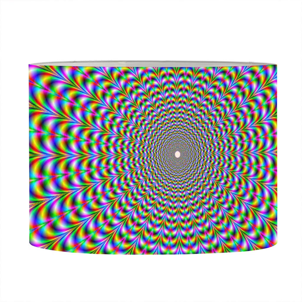 Psychedelic Web Optical Illusion Drum Lamp Shade