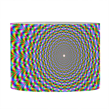 Psychedelic Web Optical Illusion Drum Lamp Shade