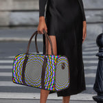 Psychedelic Web Optical Illusion Duffle Bag