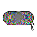 Psychedelic Web Optical Illusion Glasses Case