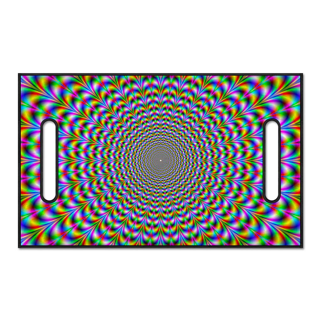 Psychedelic Web Optical Illusion Golf Cart Seat Cover