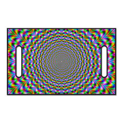 Psychedelic Web Optical Illusion Golf Cart Seat Cover