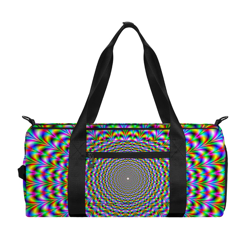 Psychedelic Web Optical Illusion Gym Bag