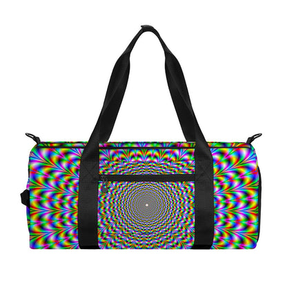 Psychedelic Web Optical Illusion Gym Bag