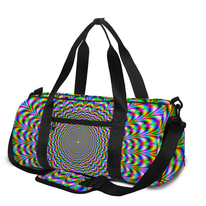 Psychedelic Web Optical Illusion Gym Bag