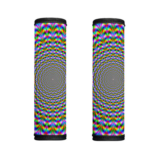 Psychedelic Web Optical Illusion Handle Covers
