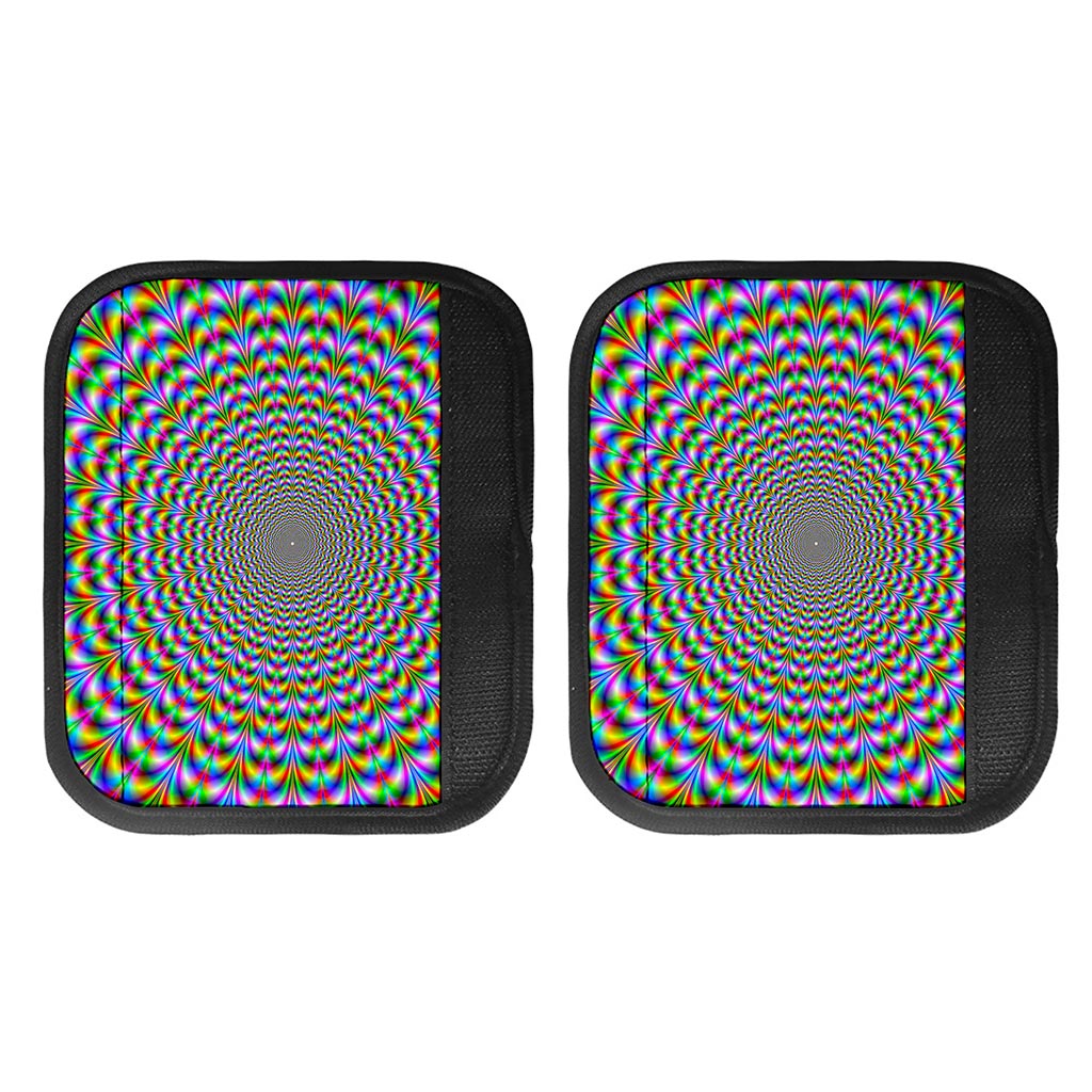 Psychedelic Web Optical Illusion Handle Covers
