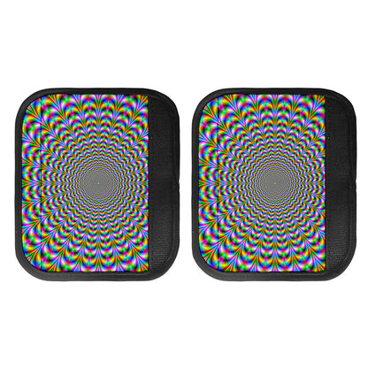 Psychedelic Web Optical Illusion Handle Covers
